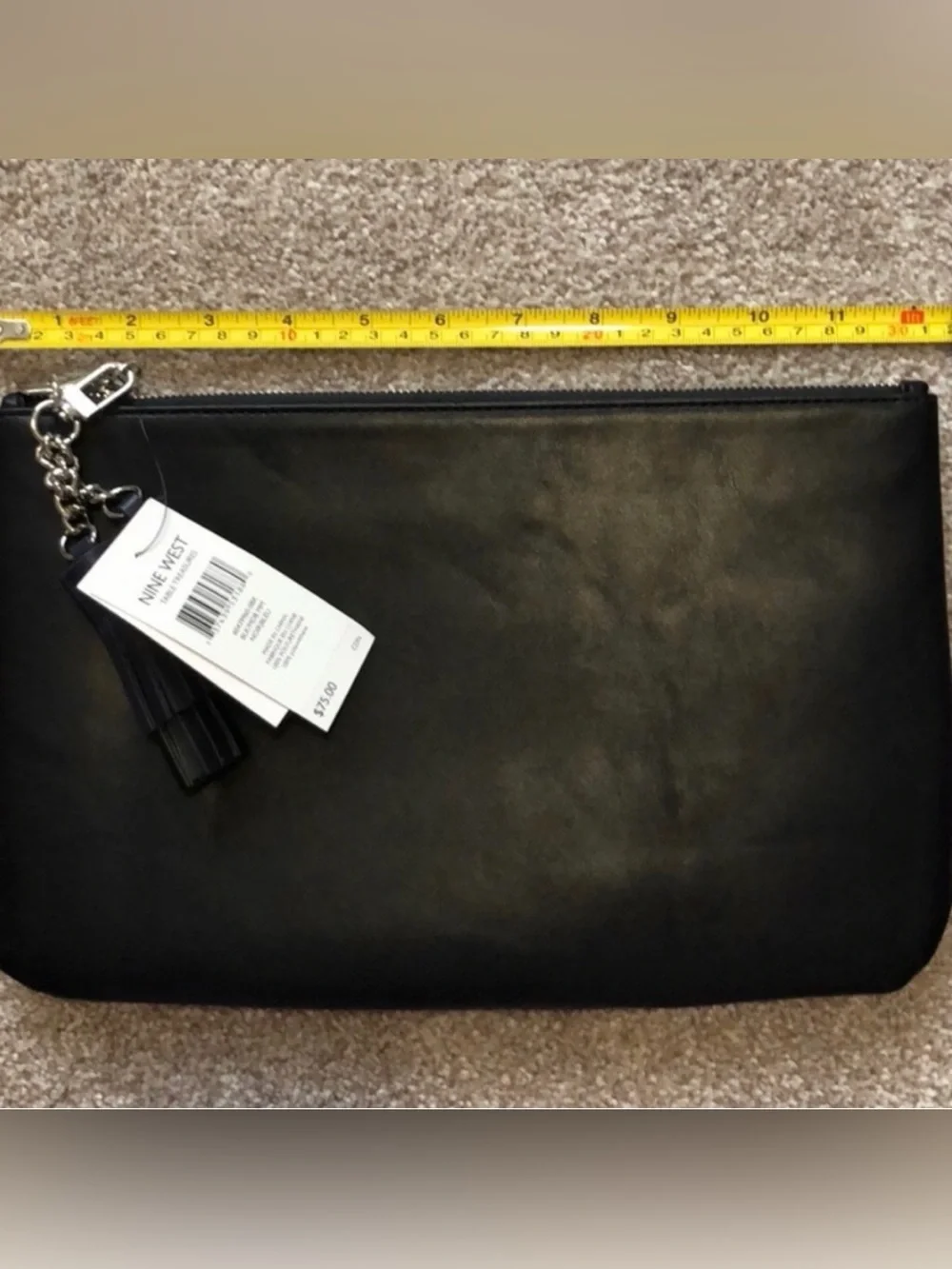 Nine West Large Black Clutch, New With Tags - Picture 5 of 6
